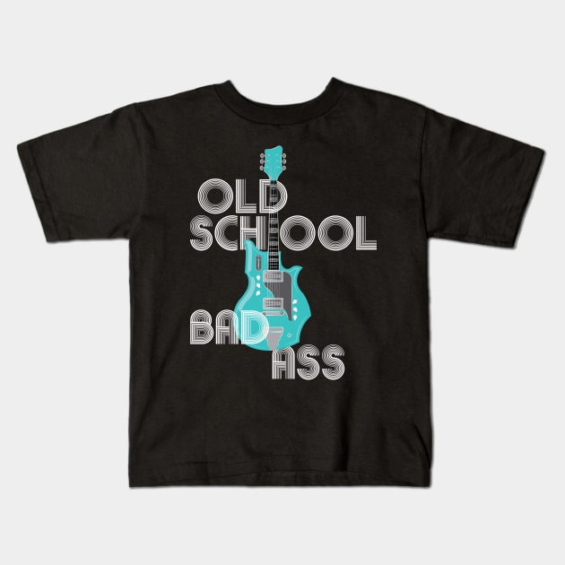 Old School Bad Ass Kids T-Shirt by Vector Deluxe